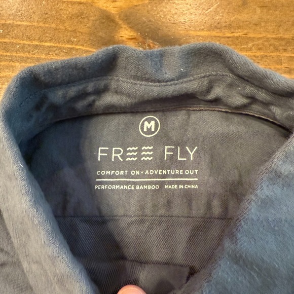 Free Fly Shirt Mens Medium Gray Bamboo Flannel Long Sleeve Button Down - Picture 4 of 6
